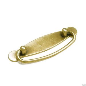 Tirador para mueble rectangular 5278 Oro envejecido