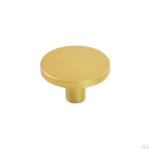 Pomo para mueble Como Big Gold, cepillado