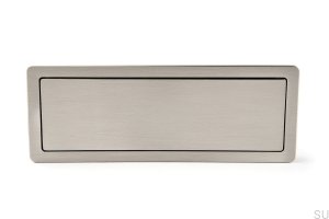 Tirador para mueble empotrado Raso 108 Níquel cepillado