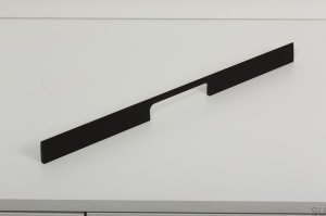 Tirador para mueble rectangular Peak 800 Aluminio negro