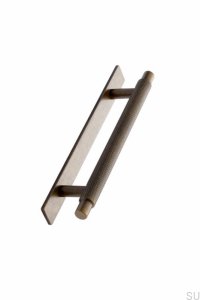 Tirador para mueble con arandela Manor Back 128 Oro envejecido