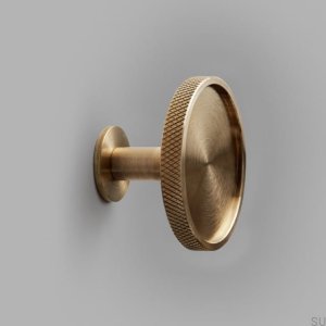 Colgador de pared Vera L W Latón, cepillado sin pintar