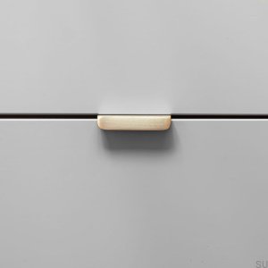 Tirador para mueble con bordes Edit S Latón Cepillado Sin pintar