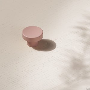 Pomo para Mueble Circular Metal Rosa