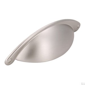 Tirador para mueble Shell 1761 Plata Cepillado