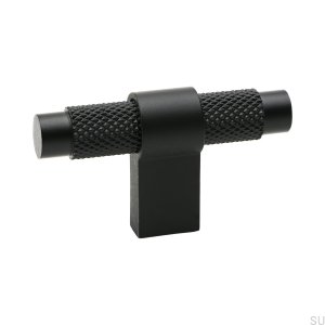 Tirador para mueble T-Bar Pitch Metal Negro mate