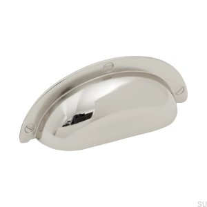 Tirador para mueble Shell Bowl 3922 64 Níquel pulido plata