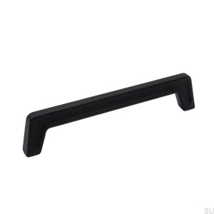 Pagoda 160 Tirador para muebles oblongo Hierro fundido negro