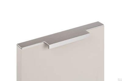 Borde de muebles Muebles Linear 197-1 Aluminio Plata