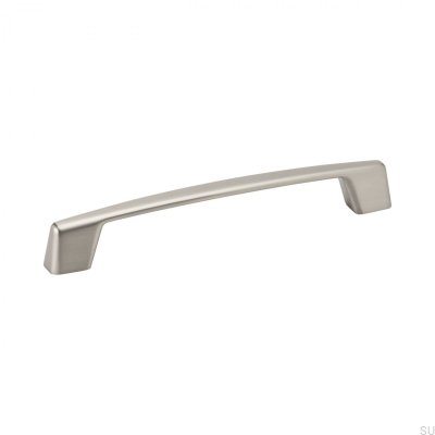 Tirador para mueble alargado Car 160, plata cepillada