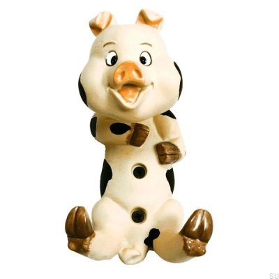Colgador de pared Gris Pig Poliresina