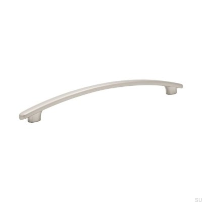 Tirador para mueble rectangular Salsa 192 Plata cepillado