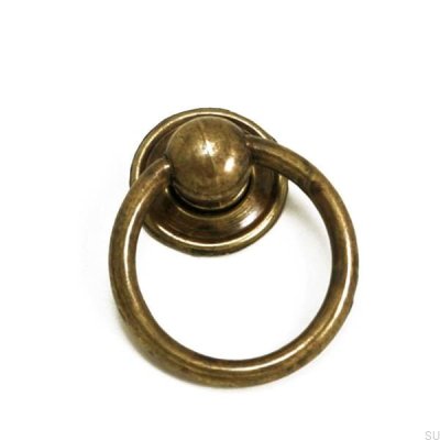 Tirador para mueble redondo 5210 48 Bronce envejecido