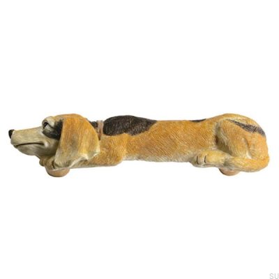 Tirador para mueble oblongo Hund Pies 96 Polyresin