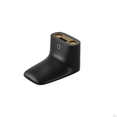 Colgador de pared MF 2 Latón negro (2 piezas)