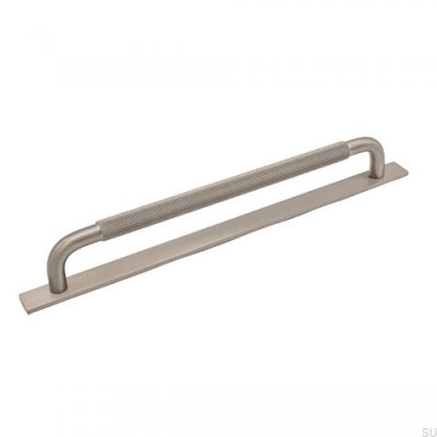 Tirador para mueble alargado con arandela Helix 224 Aluminio Plata 