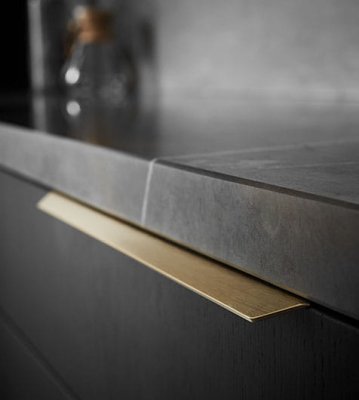 Tirador para muebles Blaze 2 2x160 Edge de aluminio cepillado dorado