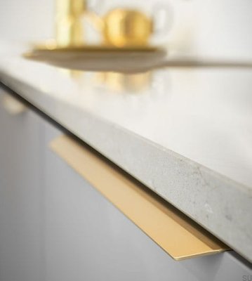 Tirador para muebles Blaze 2 2x160 Edge de aluminio cepillado dorado