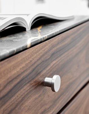 Pomo para muebles Dot 30 Metal Plata