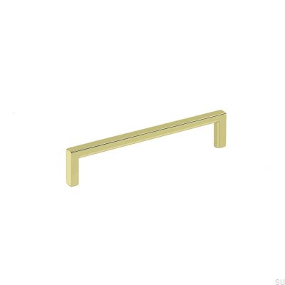 Tirador para mueble alargado Soft 128 Oro Pulido