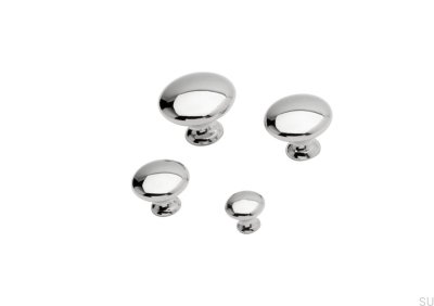 Pomo para mueble 24226-25 Plata Níquel pulido