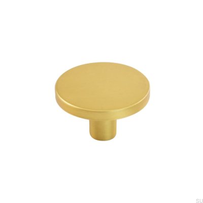 Pomo para mueble Como Big Gold, cepillado