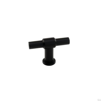 Pomo para muebles T-Bar T-Type Metal negro
