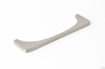 Tirador para mueble Bridge 128 oblongo Acero inoxidable cepillado