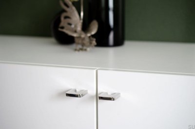 Pomo para mueble Bridge 32 Acero inoxidable pulido