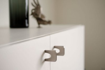 Pomo para mueble Bridge 32 Acero inoxidable cepillado
