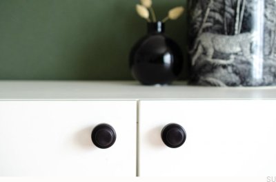 Pomo para mueble Colgador de pared Hip 30 Aluminio negro