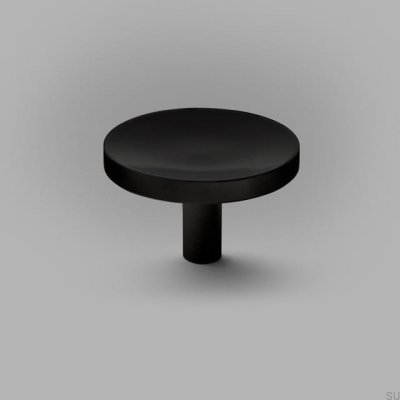Pomo para mueble Cleo L, aluminio, negro