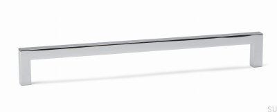 Tirador para mueble alargado U 0056 128 Cromo brillo
