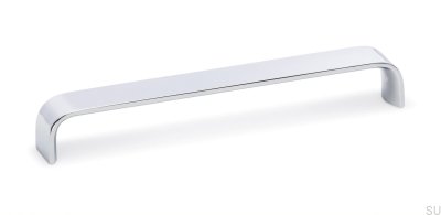Tirador para mueble rectangular Sense 480 Cromo pulido