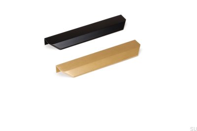 Tirador para muebles Vann 100 Edge Aluminio Negro