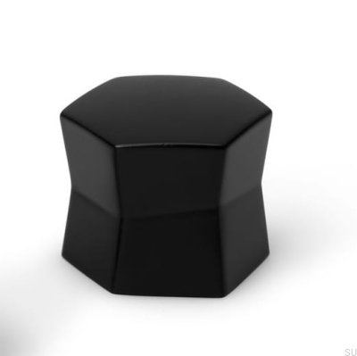 Pomo para mueble Coffee Pot, metal, negro