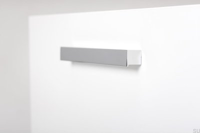 Tirador para mueble longitudinal Step 480 Cromo pulido
