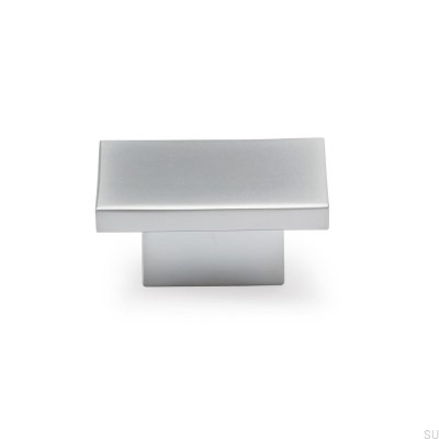 Pomo para mueble cuadrado 16 cromo mate