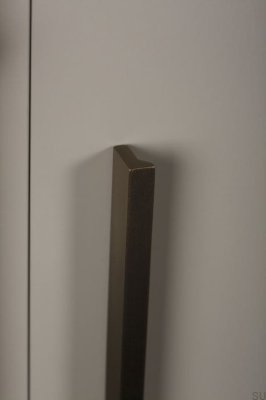 Tirador para mueble Angle 500. Aluminio marrón
