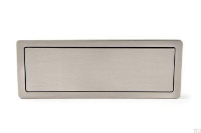 Tirador para mueble empotrado Raso 108 Níquel cepillado