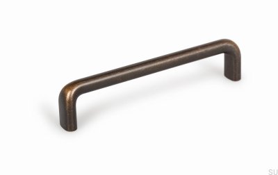Tirador para mueble oblongo Redo 128 Bronce antiguo