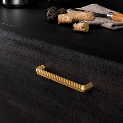 Tirador para mueble Lines 320, oro cepillado