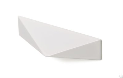 Tirador para mueble rectangular Kares 192 Metal blanco