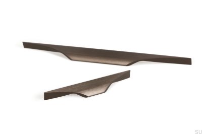 Tirador para mueble rectangular Brikk 140 Bronce antiguo