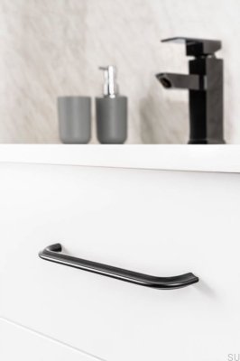 Tirador para mueble longitudinal Asi 192 Aluminio negro