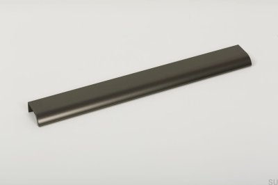 Tirador para muebles Ona 256 con borde plateado metálico