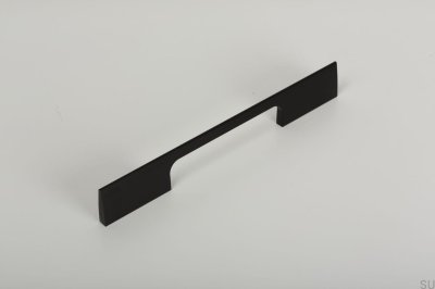 Tirador alargado para mueble Peak 192, aluminio negro cepillado
