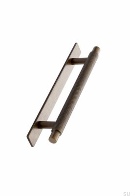 Tirador para mueble alargado con arandela Manor 128 Oro viejo