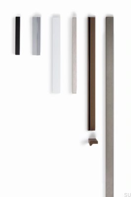 Tirador para mueble Angle 100. Aluminio negro