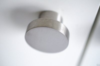 Pomo para mueble Dot 40 Acero inoxidable cepillado